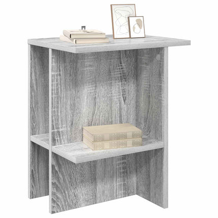 Kaffeebord 2 pcs Grå sonoma-ek 40 x 30 x 49 cm Konstruerat trä