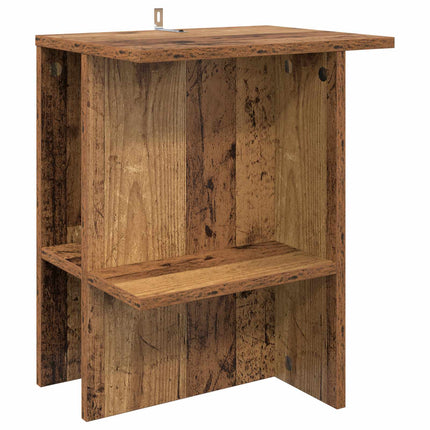 Kaffeebord 2 pcs Gammalt trä 40 x 30 x 49 cm Konstruerat trä