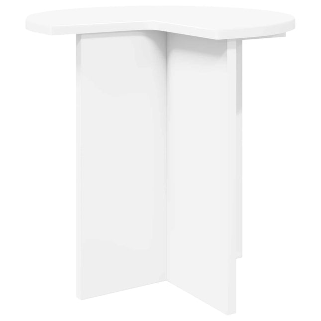 Sidobord Vit Ø 39 x 38 cm Konstruerat trä