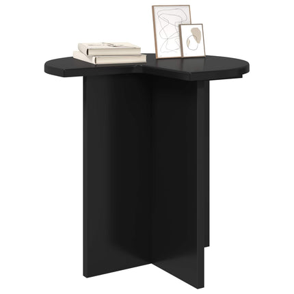 Sidobord 2 pcs Svart ek Ø 39 x 38 cm Konstruerat trä