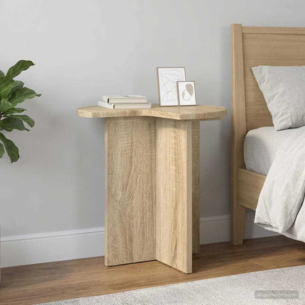 Sidobord 2 pcs Sonoma-ek Ø 39 x 38 cm Konstruerat trä