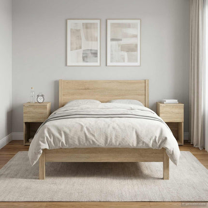 Sängskåp 2 pcs Sonoma-ek 29 x 31,5 x 49 cm Konstruerat trä