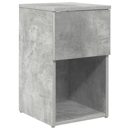 Sängskåp 2 pcs Betonggrå 29 x 31,5 x 49 cm Konstruerat trä