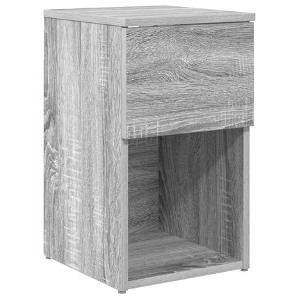 Sängskåp 2 pcs Grå sonoma-ek 29 x 31,5 x 49 cm Konstruerat trä