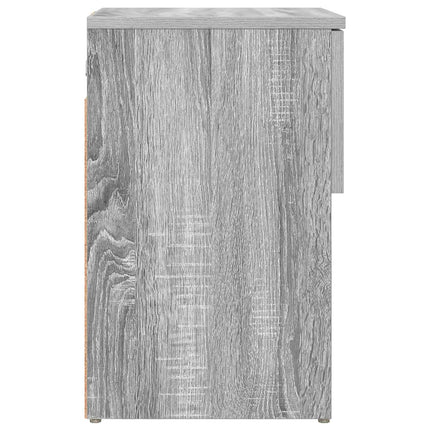 Sängskåp 2 pcs Grå sonoma-ek 29 x 31,5 x 49 cm Konstruerat trä