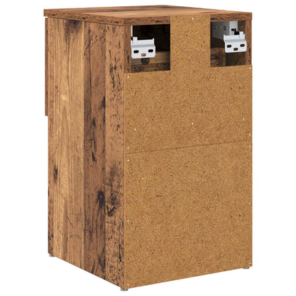 Sängskåp 2 pcs Gammalt trä 29 x 31,5 x 49 cm Konstruerat trä