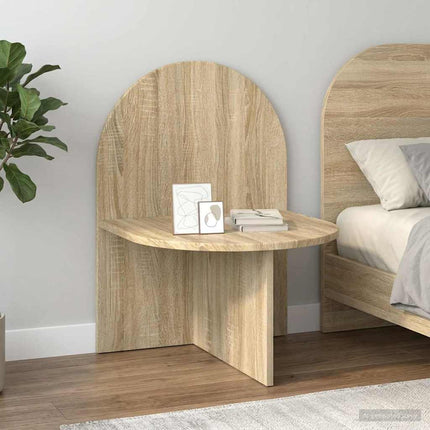 Sängbord 2 pcs Sonoma-ek 48 x 49 x 65 cm Konstruerat trä