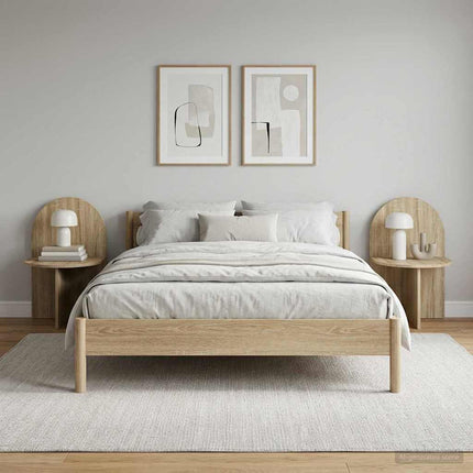Sängbord 2 pcs Sonoma-ek 48 x 49 x 65 cm Konstruerat trä