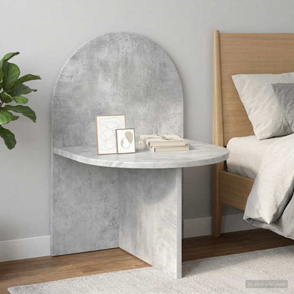 Sängbord 2 pcs Betonggrå 48 x 49 x 65 cm Konstruerat trä