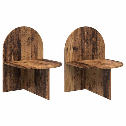 Sängbord 2 pcs Gammalt trä 48 x 49 x 65 cm Konstruerat trä