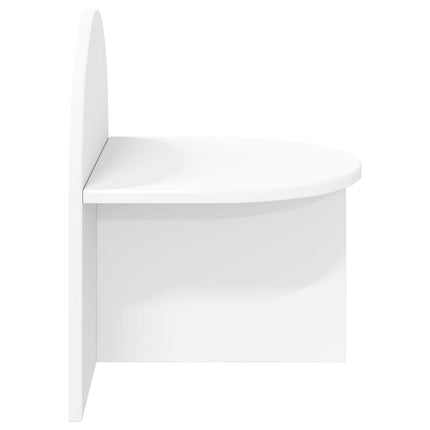 Sängbord 2 pcs Vit 40 x 35,5 x 45,5 cm Konstruerat trä