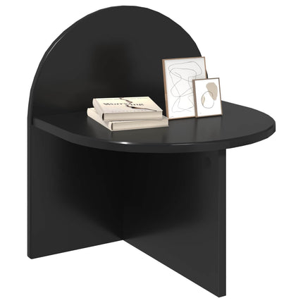 Sängbord 2 pcs Svart ek 40 x 35,5 x 45,5 cm Konstruerat trä