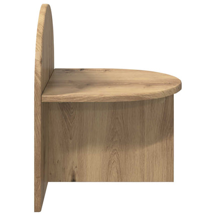 Sängbord 2 pcs Artisan-ek 40 x 35,5 x 45,5 cm Konstruerat trä