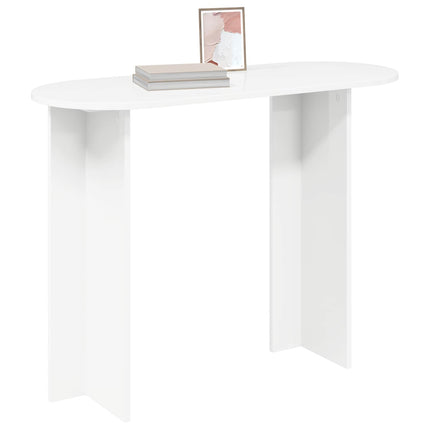 Konsolbord med lagring Vit 100 x 39,5 x 75 cm Konstruerat trä
