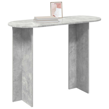 Konsolbord Betonggrå 100 x 39,5 x 75 cm Konstruerat trä