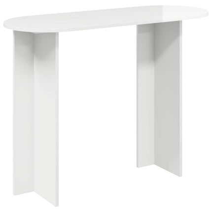 Konsolbord Vit högglans 100 x 39,5 x 75 cm Konstruerat trä