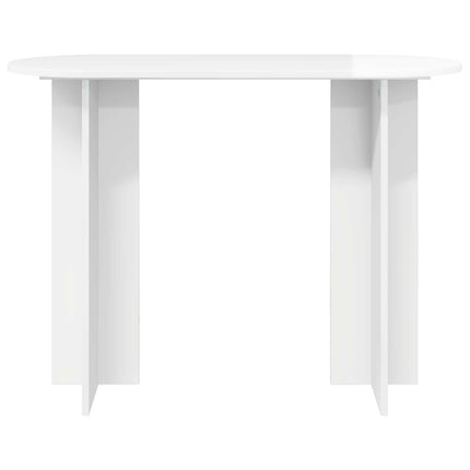 Konsolbord Vit högglans 100 x 39,5 x 75 cm Konstruerat trä
