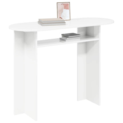 Konsolbord med lagring Vit 100 x 39,5 x 75 cm Konstruerat trä