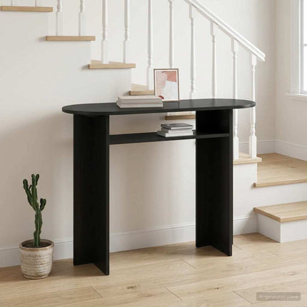 Konsolbord Svart ek 100 x 39,5 x 75 cm Konstruerat trä