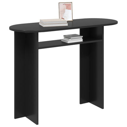 Konsolbord Svart ek 100 x 39,5 x 75 cm Konstruerat trä