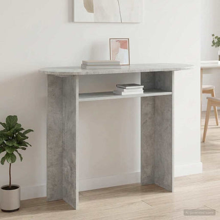 Konsolbord Betonggrå 100 x 39,5 x 75 cm Konstruerat trä