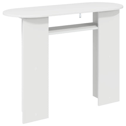 Konsolbord Vit högglans 100 x 39,5 x 75 cm Konstruerat trä