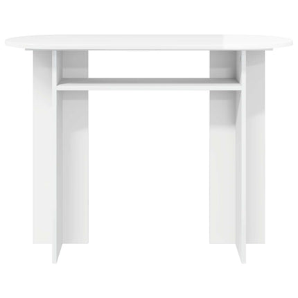 Konsolbord Vit högglans 100 x 39,5 x 75 cm Konstruerat trä