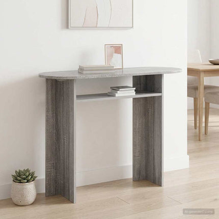 Konsolbord Grå sonoma-ek 100 x 39,5 x 75 cm Konstruerat trä