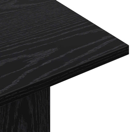 Konsolbord Svart ek 100 x 30 x 75 cm Konstruerat trä