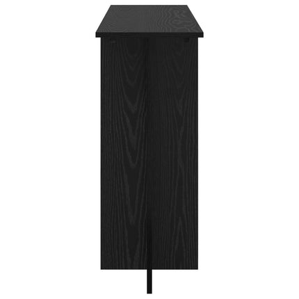 Konsolbord Svart ek 100 x 30 x 75 cm Konstruerat trä