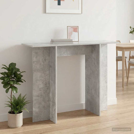 Konsolbord Betonggrå 100 x 30 x 75 cm Konstruerat trä