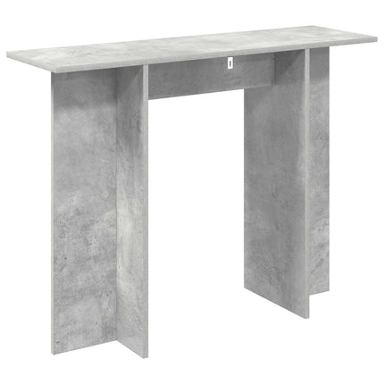 Konsolbord Betonggrå 100 x 30 x 75 cm Konstruerat trä