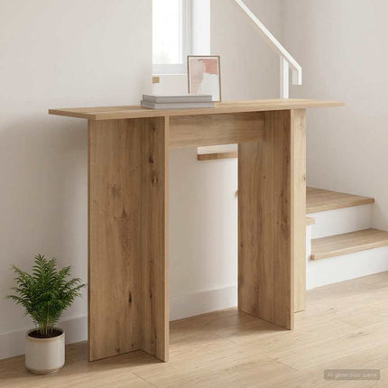 Konsolbord Artisan-ek 100 x 30 x 75 cm Konstruerat trä