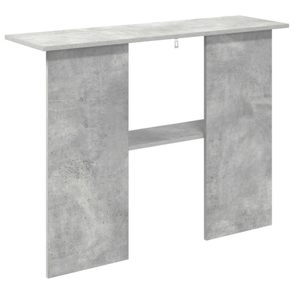 Konsolbord Betonggrå 100 x 30 x 75 cm Konstruerat trä