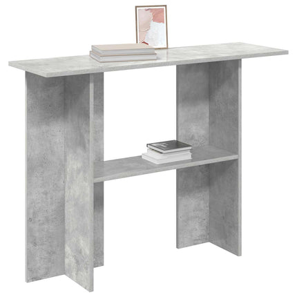 Konsolbord Betonggrå 100 x 30 x 75 cm Konstruerat trä