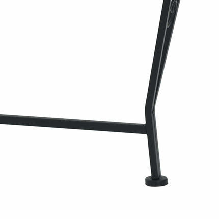 Trädbänk Ø 160 x 89 cm Stål Svart Rund
