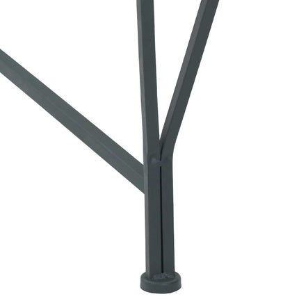 Trädbänk 8-Antal sittplatser Ø 160 x 44 cm Stål Silvergrå Rund