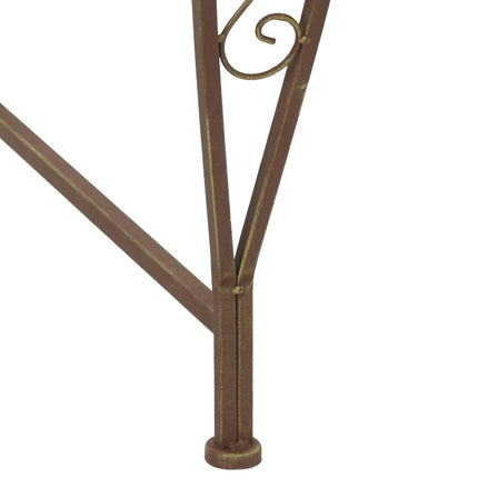 Trädbänk 8-Antal sittplatser Ø 160 x 89 cm Stål Antikbrun Rund