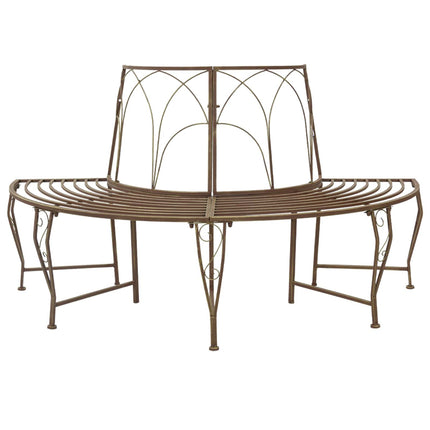 Trädbänk 4-Antal sittplatser 160 x 80 x 89 cm Stål Antikbrun