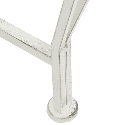 Trädbänk 8-Antal sittplatser Ø 160 x 89 cm Stål Antik vit Rund