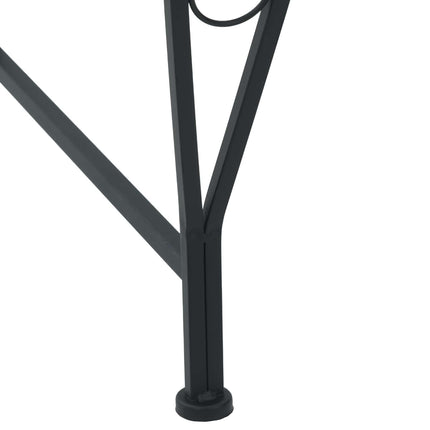 Trädbänk 8-Antal sittplatser Ø 160 x 89 cm Stål Svart Rund