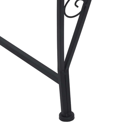 Trädbänk 4-Antal sittplatser 160 x 80 x 89 cm Stål Svart