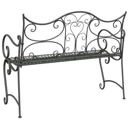 Trädgårdsbänk 2-Antal sittplatser 114 x 56,5 x 90 cm Stål