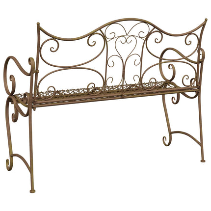 Trädgårdsbänk 2-Antal sittplatser 114 x 56,5 x 90 cm Stål