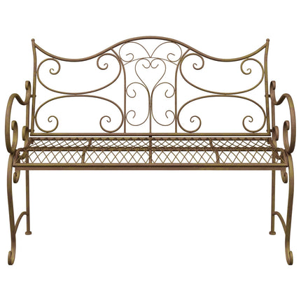 Trädgårdsbänk 2-Antal sittplatser 114 x 56,5 x 90 cm Stål