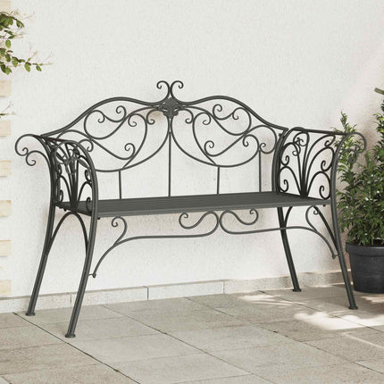 Trädgårdsbänk 2-Antal sittplatser 130 x 47 x 90 cm Stål