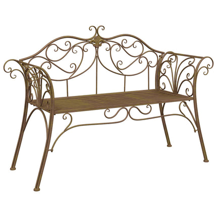 Trädgårdsbänk 2-Antal sittplatser 130 x 47 x 90 cm Stål