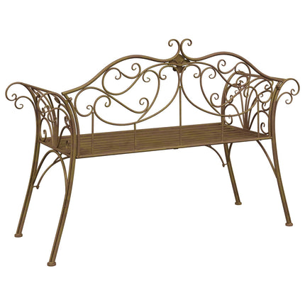 Trädgårdsbänk 2-Antal sittplatser 130 x 47 x 90 cm Stål