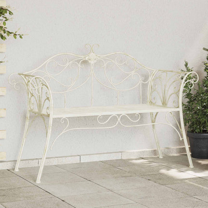 Trädgårdsbänk 2-Antal sittplatser 130 x 47 x 90 cm Stål