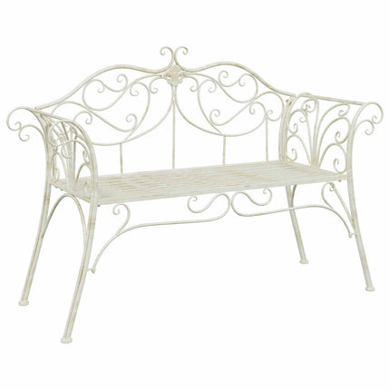 Trädgårdsbänk 2-Antal sittplatser 130 x 47 x 90 cm Stål
